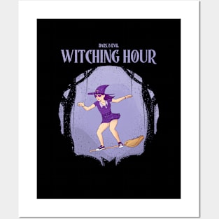 Witching Hour Halloween Gifts halloween for women Posters and Art